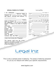 UAE power of attorney services